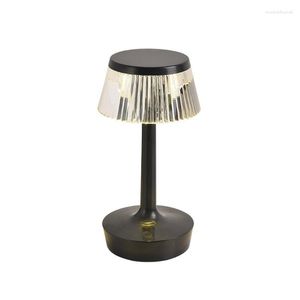 Lampes de table cristal lumière champignon créatif Led lampe de bureau charge chevet atmosphère décoration nuit éclairage intérieur