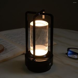Tafellampen kristallen licht aanraakbediening USB oplaad nachtoogbescherming energie besparing voor huishoudelijke restaurant keukenbar
