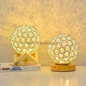 Lampes de table Crystall Lampe de Table LED veilleuse chambre chevet décor USB réglable atmosphère moderne créatif Tiffany Lampe enfants cadeau YQ231006