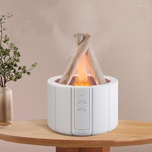 Lampes de table Mignon Bonfire Flamme USB Humidificateur Aroma Diffuseur Machine Appareil Ménager Huile Essentielle Simulé Feu Nuit Lumière 280 ML