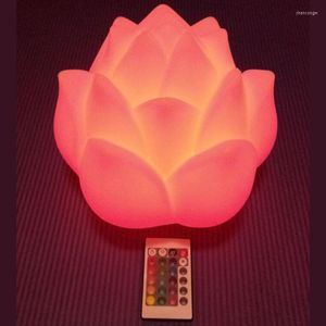 Lampes de table D24 H22cm LED RoseFlower Twinkle Lumineux Rechargeable Night Light Pour Party Event Wedding Decoration 1pc