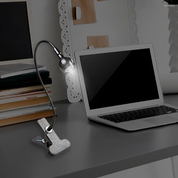 Lámparas de mesa DC 3-5V Cuidado de los ojos Abrazadera ajustable Escritorio Clip USB LED Clip-on Base Luces de lectura Manguera de rotación flexible Lámpara de estudio