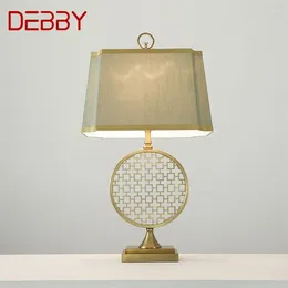 Tafellampen Debby Modern Lamp Bedside Led Classical Design E27 Desk Light Home Decoratief voor Foyer Living Room Office Slaapkamer