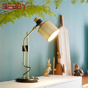 Lampes de table DEBBY Postmodern Lampe Simple Creative Design LED Bureau Lumière Angle Réglable Pour Chambre Salon Décor À La Maison