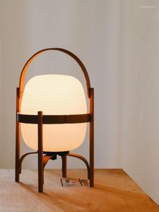 Lampes de table Design Zen Art lampe en bois massif lampes de bureau individuelles créatives pour étude maison de thé salon chambre Bar