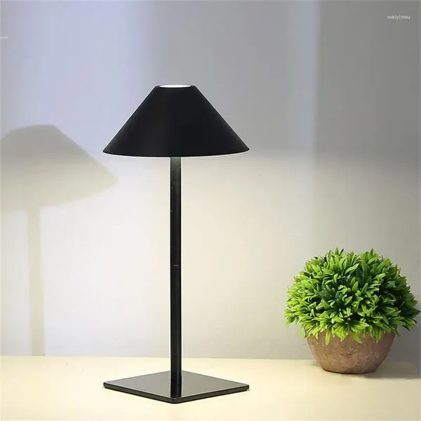 Lampes de table de table lampe 5V El Rechargeable Creative Bar Decoration Outdoor Decoration Black / White USB HOPETY TOODSIDE 15X30CM