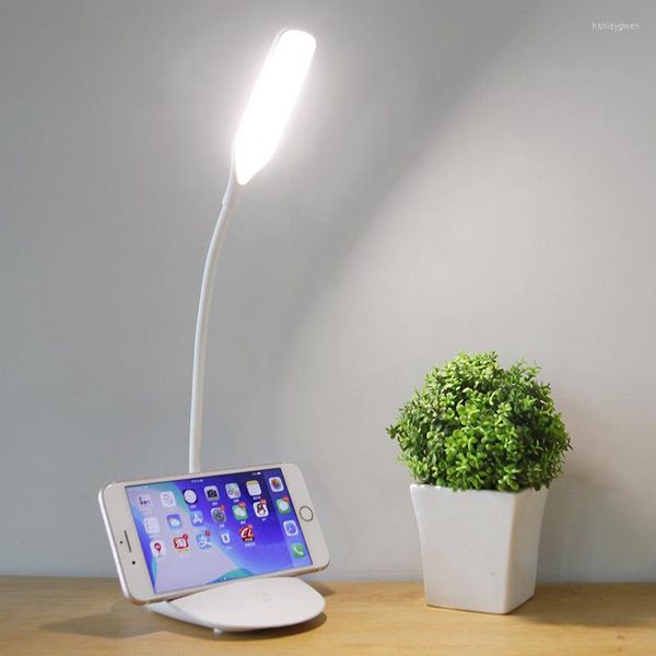 Tischlampen Schreibtischlampe Flexible 3-Stufen-Helligkeit USB wiederaufladbare Touch-Steuerung Tragbares Licht Desktop-Nacht für Kinder