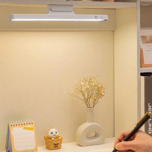 Lampes de table lampe de bureau suspendue magnétique LED chargeable en continu gradation armoire lumière nuit pour placard garde-robe lit