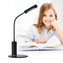 Tafellampen bureaulamp led light usb DC 10Led zwarte moderne nachtlichten bed voor het lezen van studentenboek Office Working Lighting