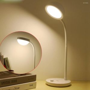 Lámparas de mesa Lámpara de escritorio LED Estudio Protección ocular Dormitorio USB Recargable Atenuación ilimitada Dormitorio Estudiante Lectura y luces de escritura