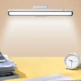 Tafellampen bureaulamp LED USB oplaadbaar licht stepless dimmende hangende magnetische leesavond 88 ° rotatie