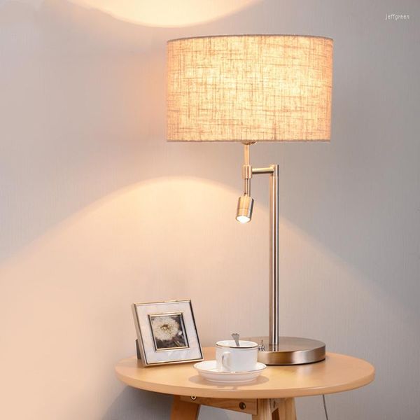 Lámparas de mesa Lámpara de escritorio Estilo de EE. UU. Para sala de estar Luz de lectura Estudio de protección ocular LED E27 y