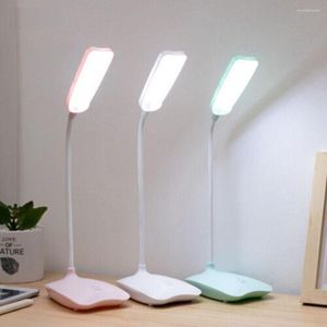 Tafellampen Dimbaar 360° Slang USB Oplaadbaar Lezen naast het bed Aanraakschakelaar Bureaulamp LED-verlichting