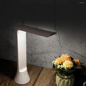 Lámparas de mesa, lámpara plegable tintada de atenuación, luz Led recargable por USB para dormitorio, protección ocular para el hogar, luces nocturnas