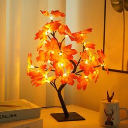 Lampes de table bricolage lampe créative 24led s LED veilleuse arbre de noël actionné par USB pour bureau mariage maison chambre décor cadeau