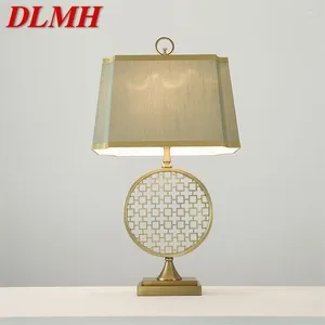 Lampes de table dlmh lampe moderne LED conception classique de conception classique E27 Desk Light Home Decorative for Foyer Living Room Office chambre
