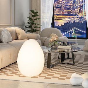 Lampes de table en forme d'oeuf canapé lampadaire chambre chevet nordique salon atmosphère filles décoration douce lumières