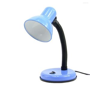 Tafellampen el e27 bestuderen lamp woonkamer flexibele nekboek lees bureau licht schakelaar schakelaar accessoires kleur willekeurig