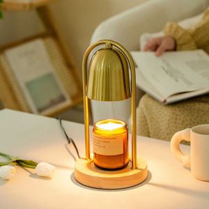 Table Lamps Electric Candle Melting Table Lamp Retro Candle Heating Lamp Safe Candle Melt Warmer Light Dimming Switch for Bedroom Decoration G230522