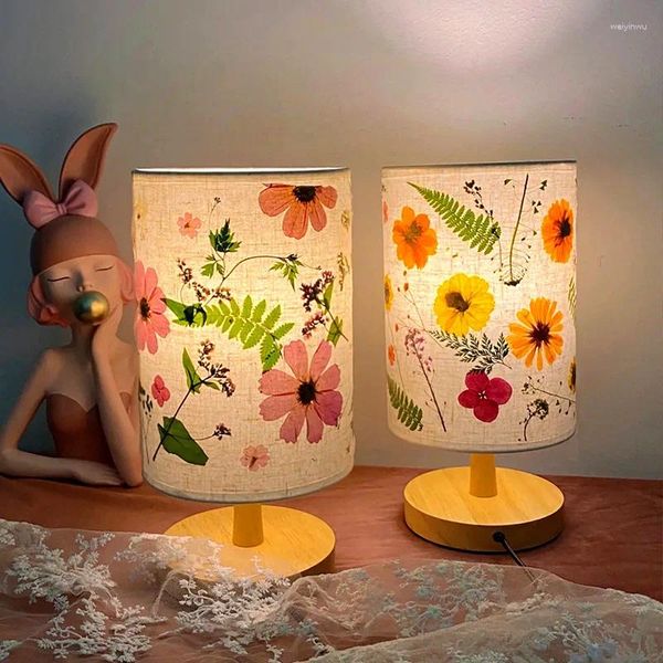 Lámparas de mesa Lámpara en relieve DIY Espécimen hecho a mano Luz de noche Dormitorio Mesita de noche Grupo cultural y creativo Clase de salón