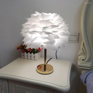 Tafellampen EU/US/AU plug verenlamp voor slaapkamer Romantisch modern bed woonkamer coffeeshop bruiloft Kerstdecoratie