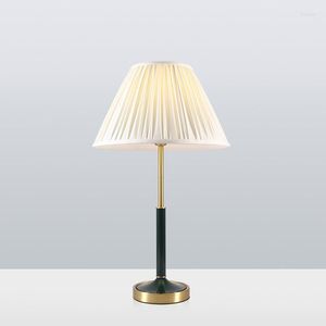 Tafellampen Europa LED Wood Kleur Glas Studie Lampara Escritorio Lampe de Bureau Bedside voor slaapkamerbed