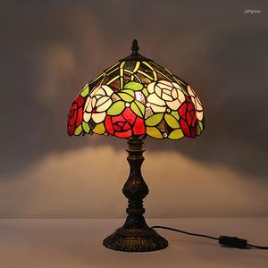 Tafellampen Europese lamp slaapkamer woonkamer verlichting tiffany glas minimalistische mediterrane studie oogbescherming lichten