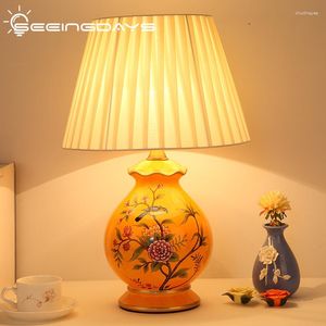 Tafellampen Europese Moderne Eenvoudige Keramische Lamp Voor Slaapkamer Woonkamer Nachtkastje Studie Bureau Home Decor Luxe