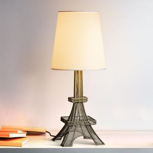 Tafellampen Europese toren LED -LICTEN DINING BAR Desk lamp Bedroom Bedroom Studiezaal Living Home Decor verlichtingsarmaturen