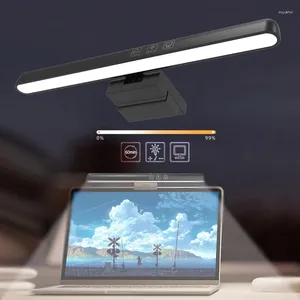 Tafellampen eye-care bureaulamp 25 cm LED laptop monitor licht dimable leesbaar USB aangedreven hangende klem voor dun scherm