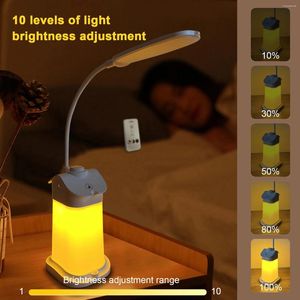 Tafellampen Oogbeschermingslamp Smart Moeder-baby Borstvoeding Nachtlampje Getimed lezen Afstandsbediening Instelbare helderheid