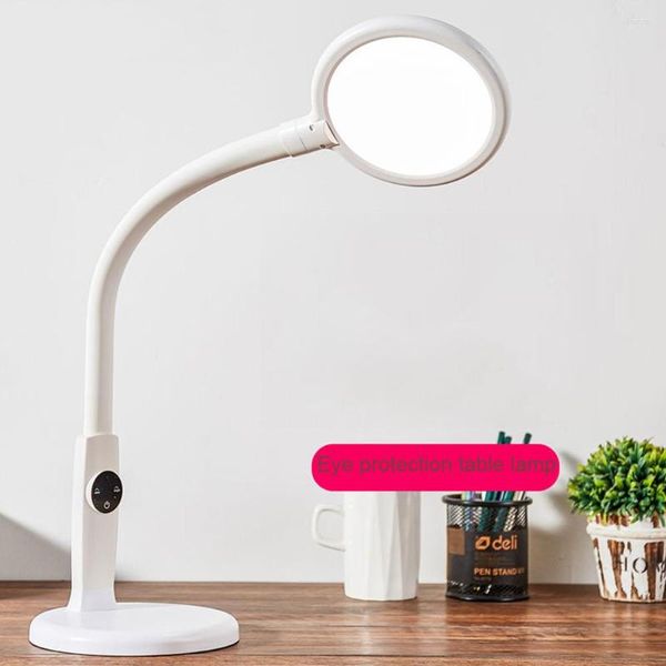 Lámparas de mesa Protección para los ojos Lámpara de estudio Led Escritorio flexible Toque Cuello de cisne Escritorio Plegable Regulable