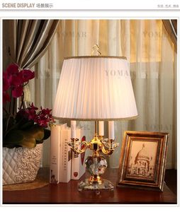 Table Lamps Fashion Europe Base Fabic Lampshade For Home Parlor Dining Bed Room
