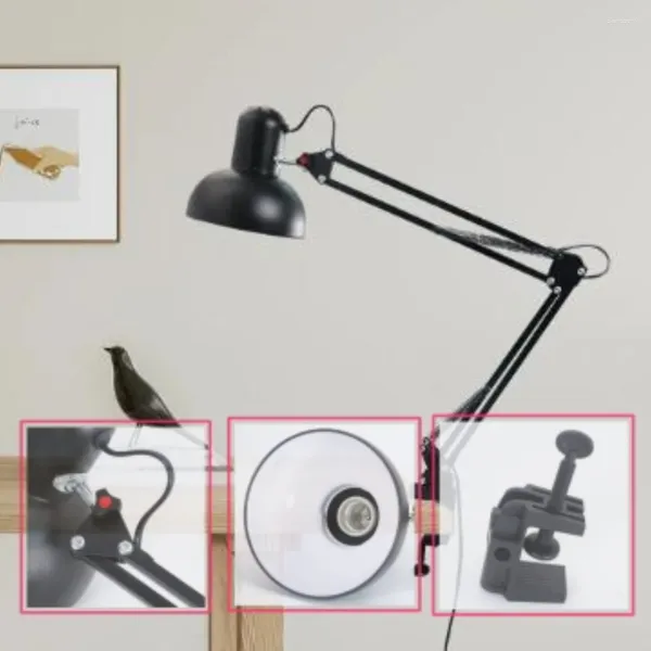 Lampes de table Flexible LED Lampe de bureau Clip Bureau à domicile Moderne Réglable Lecture pliante