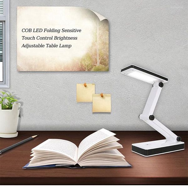 Lámparas de mesa Lámpara de escritorio plegable LED USB DC Luz de lectura Noche portátil para niños Niña Estudio Aprender Decoración de la cabecera del hogar