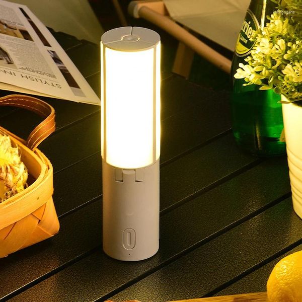 Lámparas de mesa Luz de camping plegable Iluminación multifuncional al aire libre Gancho Tienda de campaña Trabajo Lectura en casa Luz nocturna de emergencia