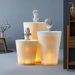 Lampes de table Colonne de pliage étagère étagère à la maison décor de décoration de magasin de magasinage