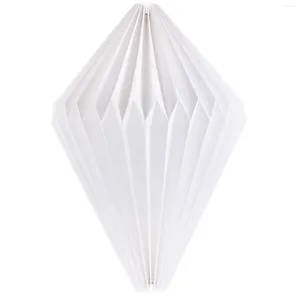 Lampes de table pliant lanterne origami suspendue décoration de lumière lampadaire accessoire accessoire en papier décoratif de nuit manuel blanc
