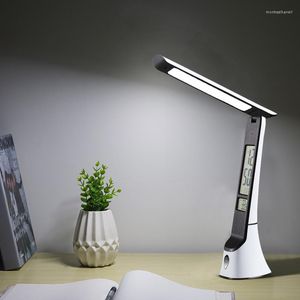 Lampes de Table Calendrier Perpétuel Pliant Écran LCD Led Lampe USB Rechargeable
