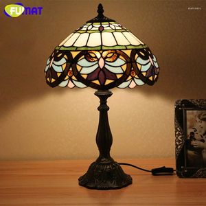 Tafellampen fumat glazen lamp barokstijl creatief licht vintage gekleurd slaapkamer bureau leesbed