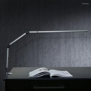 Lampes de table Designer allemand Clip alliage bras extensible lampe de travail pliable puce LED bureau chambre chevet étude lecture