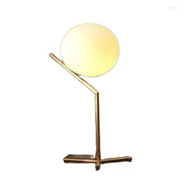 Tafellampen glazen bureaulamp Minimalistisch zwart en wit goud slaapkamer bedkamer woonkamer huisdecoratie