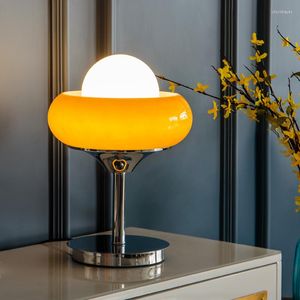 Lampes de table lampe en verre lampe de chevet moderne design simple maison décorative ombre petit éclairage LED