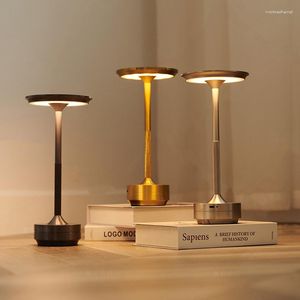 Lampes de table HARTISAN lampe moderne Rechargeable Dimmable LED bureau pour Restaurants bars chambre chevet décor à la maison