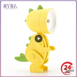 Table Lamps High Quality Usb Lamp Cartoon Rechargeable Night Light Mini Dinosaur Creative Reading Pet