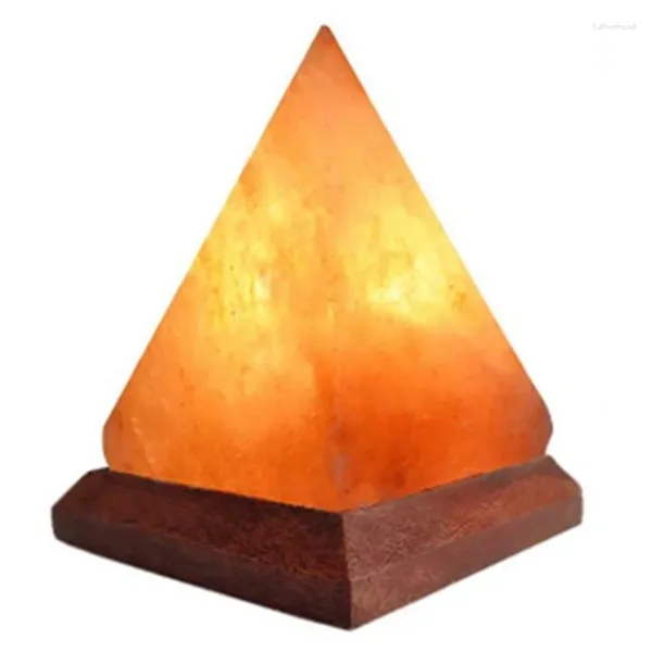 Lampes de table himalayaes lampe à sel cristallin USB LED pyramide atmosphère