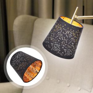 Lampes de table Abat-jour en tissu creux Couverture unique Couverture de lampe élégante à clip