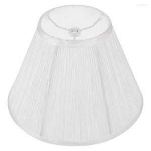 Lampes de table Accueil Light Shade Tissu Couverture de lampe Abat-jour plissé à la mode Chic