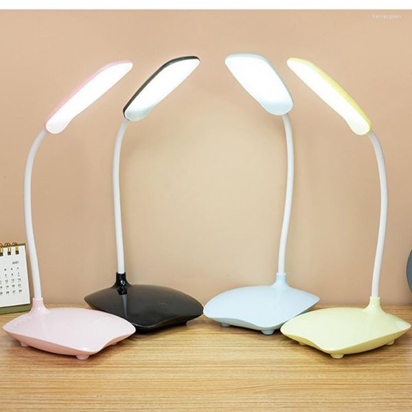 Lámparas de mesa Lámpara de iluminación para el hogar Luz de escritorio alimentada por USB Tubo LED recargable Protección para los ojos Atenuación táctil plegable Portátil