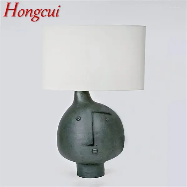 Lampes de table hongcui lampe postmoderne conception créative conception de chevet de table de cheminement LED LED abstrait décor artistique pour étude de salon à la maison